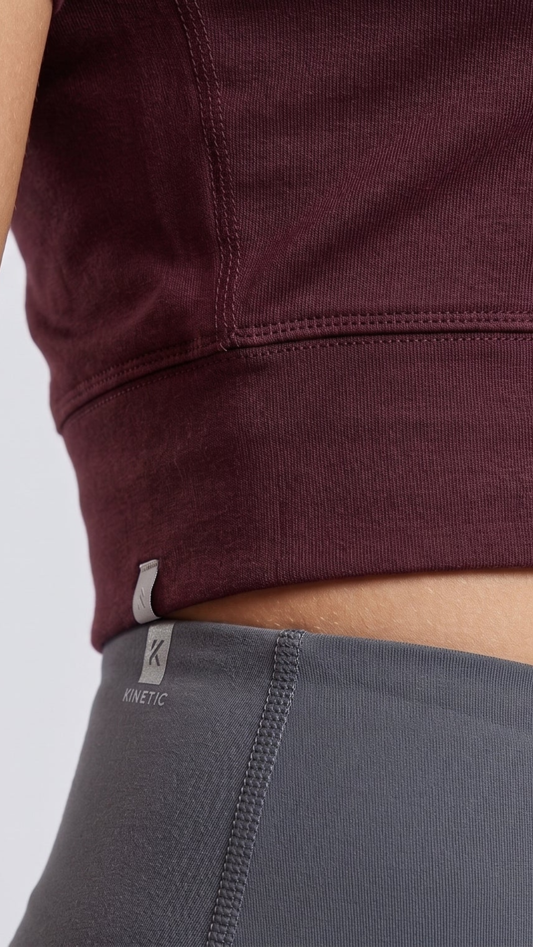 NOVA Crop Tee – Merlot