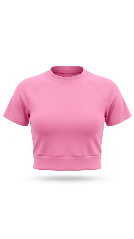 NOVA Crop Tee – Pink