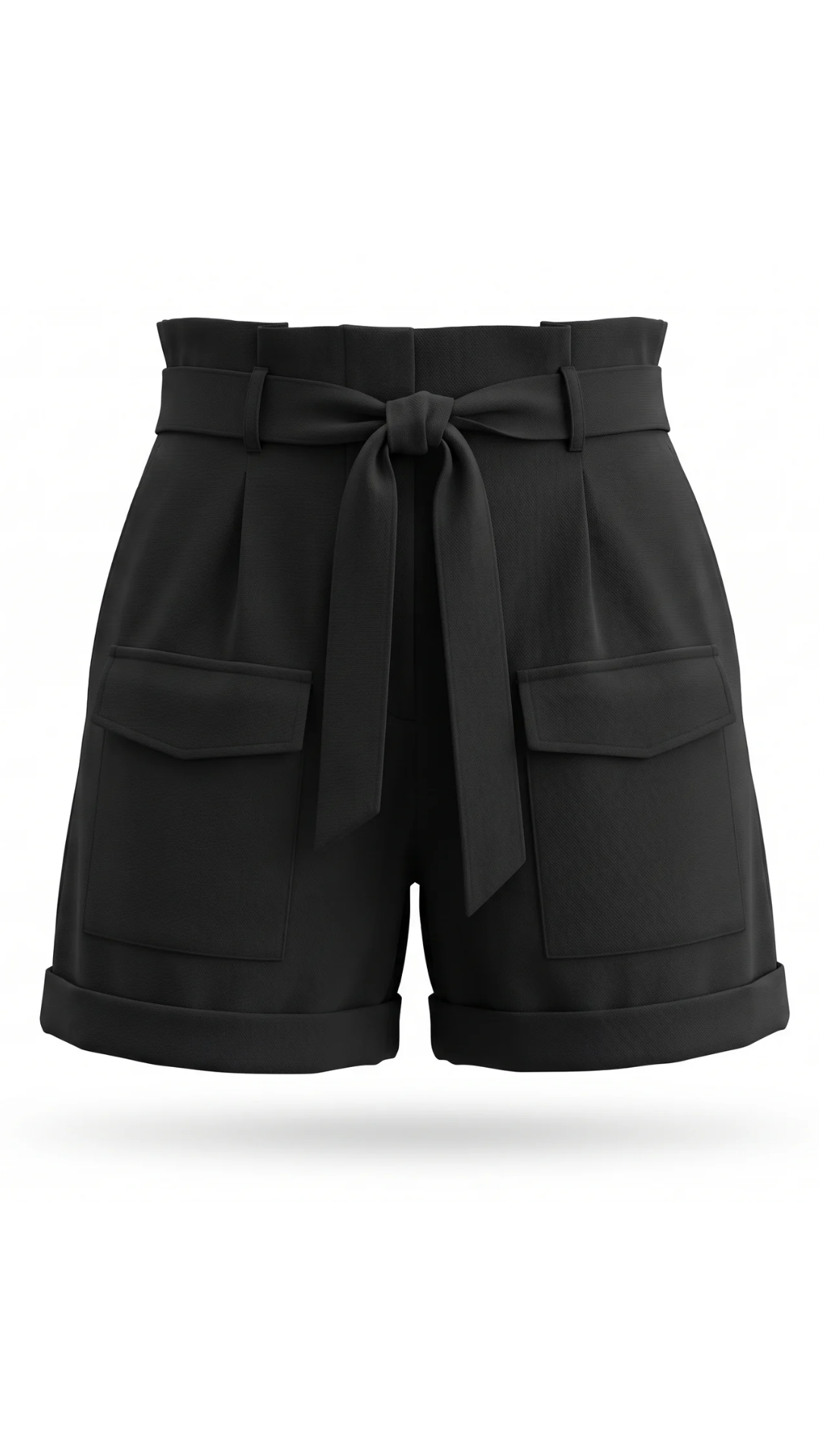 NOA Paperbag Shorts – Black