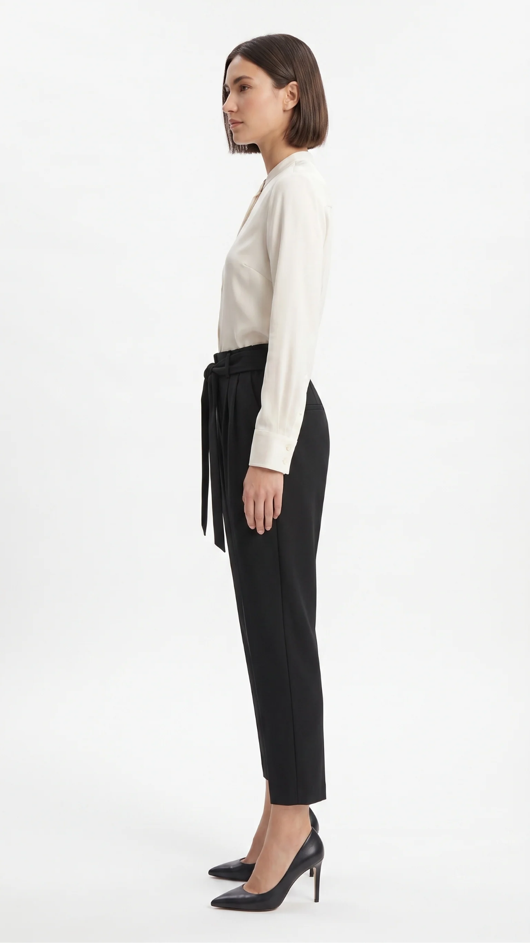 NOA Paperbag Pants – Black