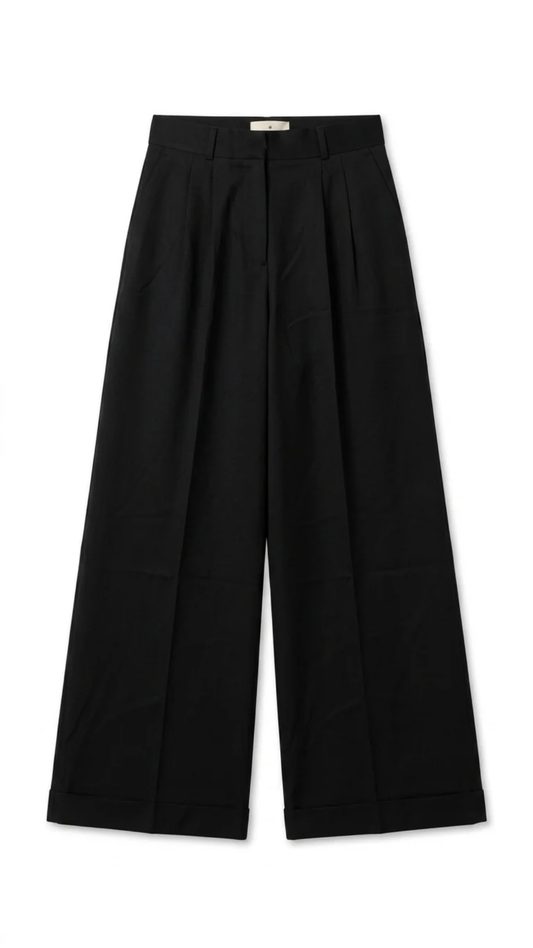 RIVA Wide Leg Pants – Black