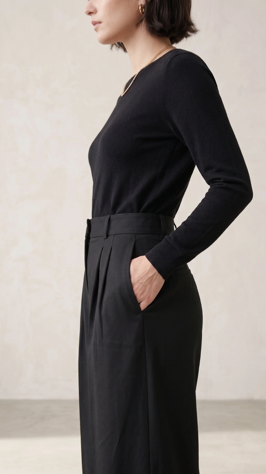 RIVA Wide Leg Pants – Black
